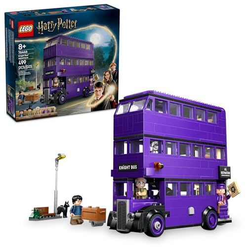 LEGO Harry Potter Knight Bus Adventure   Building Toy for Kids  Boys  and Girls  Ages 8    Iconic Bus from Harry Potter and The Prisoner of Azkaban   with 5 Minifigures   Birthday Gift Idea   76446