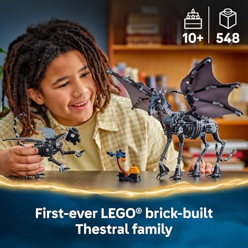 LEGO Harry Potter Thestral Family Building Toy   Pretend Play for Kids  Boys and Girls  Ages 10    Collectible Harry Potter Poseable Action Figures   Gift Idea for Christmas   76458