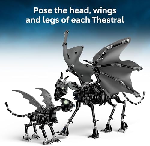 LEGO Harry Potter Thestral Family Building Toy   Pretend Play for Kids  Boys and Girls  Ages 10    Collectible Harry Potter Poseable Action Figures   Gift Idea for Christmas   76458