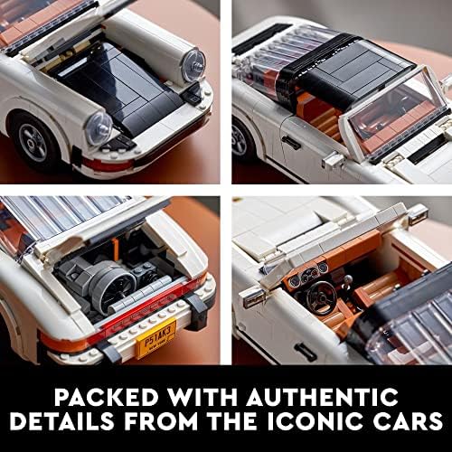 LEGO Icons Porsche 911 10295 Building Set  Collectible Turbo Targa  2in1 Porsche Race Car Model Kit for Adults and Teens to Build  Gift Idea