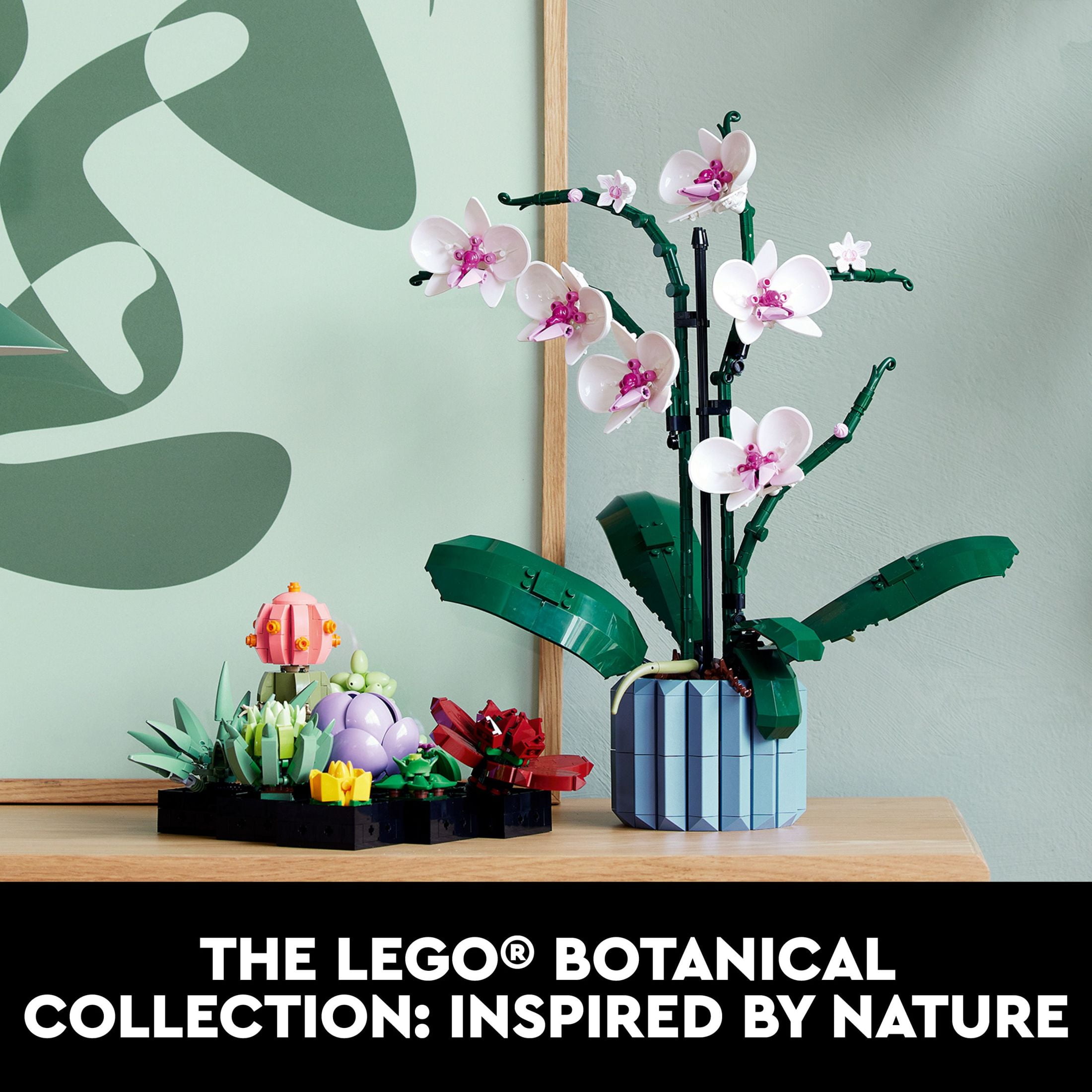 LEGO Icons Succulents  5" Artificial Plant  Multicolor  Plastic  for Home Decor