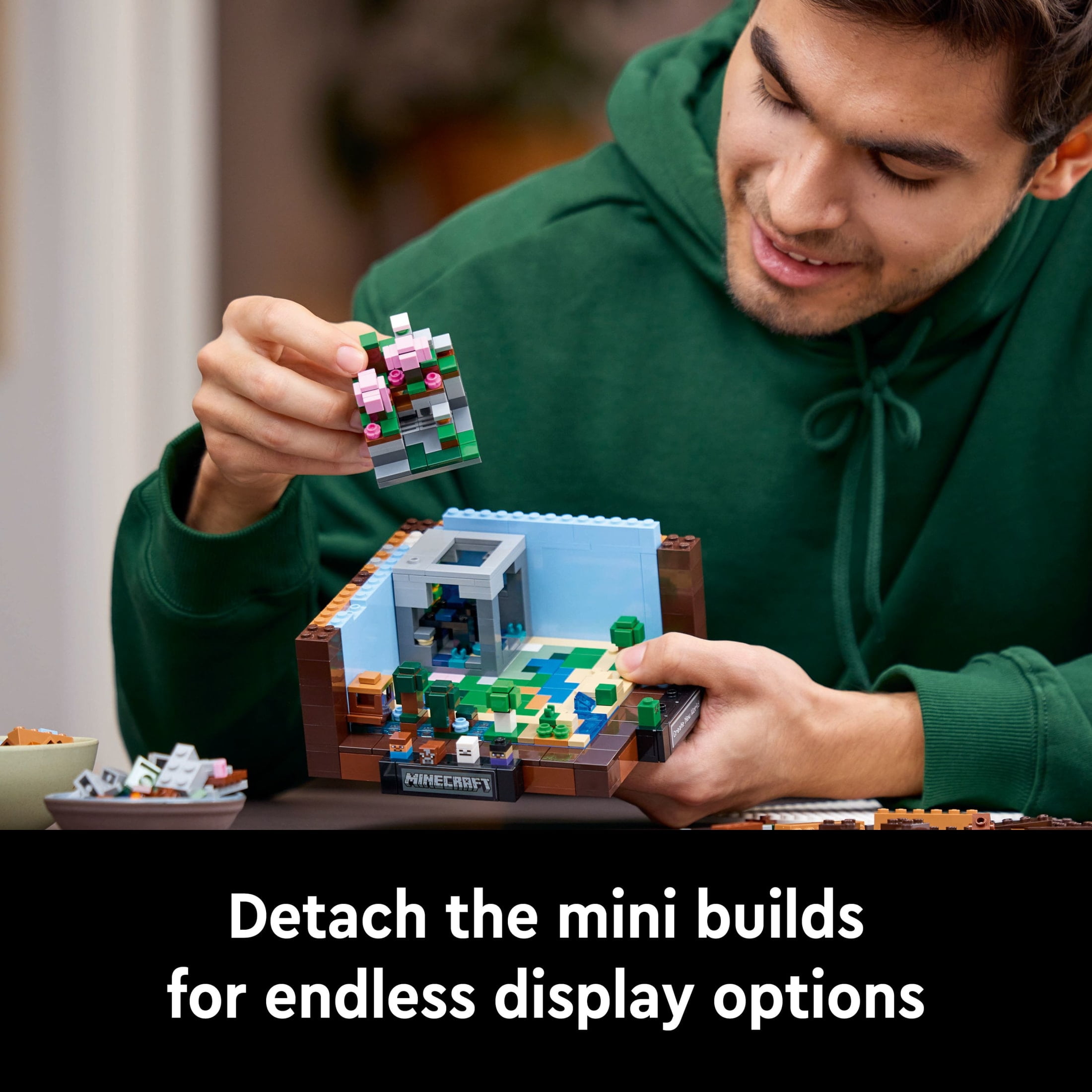 LEGO Minecraft The Crafting Table Set de Construcción para Adultos   Regalo de Navidad   Set de Exhibición Coleccionable para Fanáticos de Minecraft y Videojuegos   21265