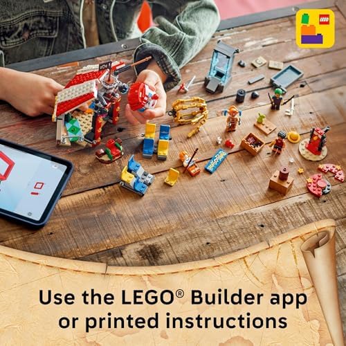 Lego One Piece Buggy The Clown's Circus Tent Bloques de construcción – Juguete de construcción creativo para niños y niñas, 8+ – 4 figuras de juguete y juego para juego de simulación – Idea de regalo