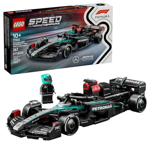 LEGO Speed Champions Mercedes AMG F1 W15 Race Car Toy   Building Set for Kids  Boys & Girls  Ages 10    Toy Car for F1 Fans   Gift Idea for Birthday   77244