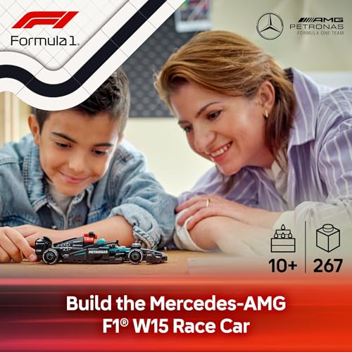 LEGO Speed Champions Mercedes AMG F1 W15 Race Car Toy   Building Set for Kids  Boys & Girls  Ages 10    Toy Car for F1 Fans   Gift Idea for Birthday   77244