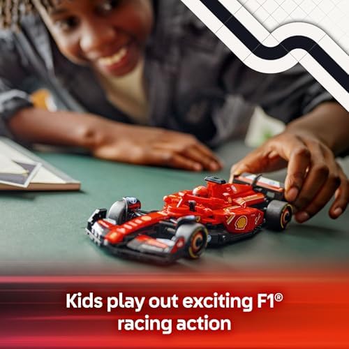 LEGO Speed Champions Ferrari SF 24 F1 Race Car Toys   Building Sets for Kids  Boys & Girls  Ages 10    Ferrari F1 Model Car Kits for Display or Play   Gift Ideas for Birthdays and Fans   77242