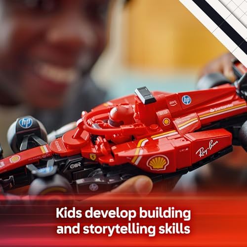 LEGO Speed Champions Ferrari SF 24 F1 Race Car Toys   Building Sets for Kids  Boys & Girls  Ages 10    Ferrari F1 Model Car Kits for Display or Play   Gift Ideas for Birthdays and Fans   77242