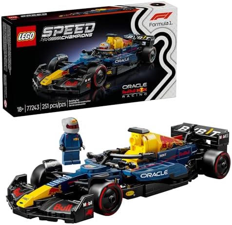 LEGO Speed Champions Oracle Red Bull Racing RB20 F1 Race Car Model Kits   Building Set for Adults  Ages 18  with Realistic Features   Red Bull F1 DIY Crafts for Display   Gift Idea for Fans   77243