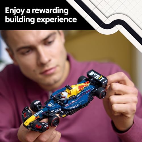 LEGO Speed Champions Oracle Red Bull Racing RB20 F1 Race Car Model Kits   Building Set for Adults  Ages 18  with Realistic Features   Red Bull F1 DIY Crafts for Display   Gift Idea for Fans   77243