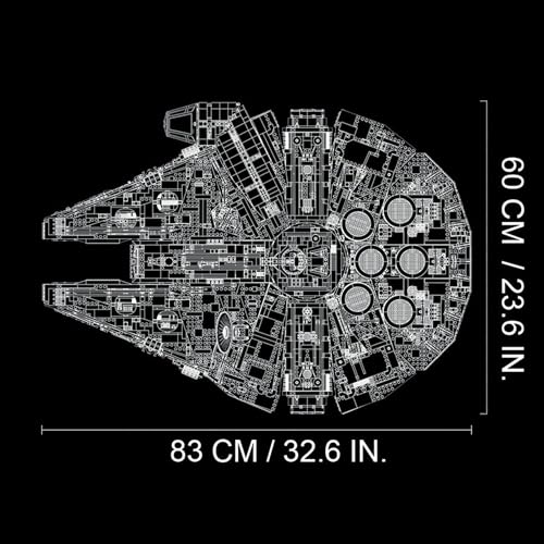 LEGO Star Wars Millennium Falcon   Building Set for Adults  Ages 16    Gift for Birthday   Movie Collectible Model Kit   Display in Home or Office   75192