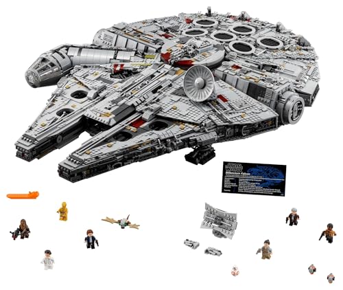 LEGO Star Wars Millennium Falcon   Building Set for Adults  Ages 16    Gift for Birthday   Movie Collectible Model Kit   Display in Home or Office   75192