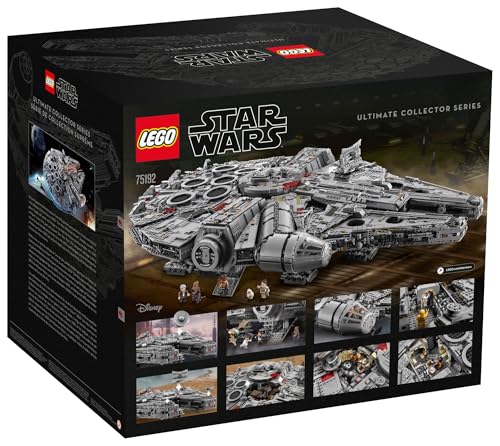 LEGO Star Wars Millennium Falcon   Building Set for Adults  Ages 16    Gift for Birthday   Movie Collectible Model Kit   Display in Home or Office   75192
