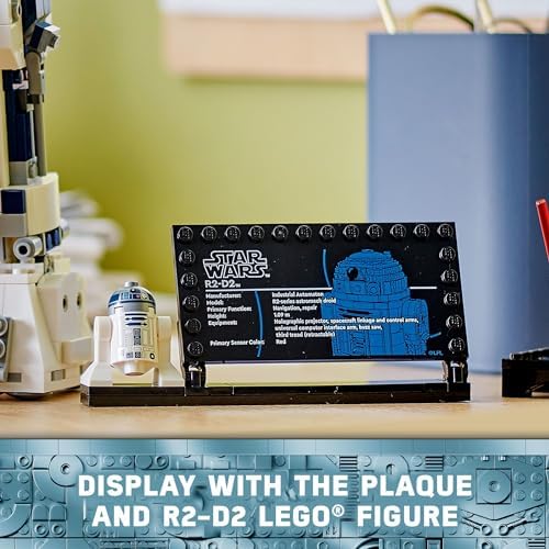 LEGO Star Wars R2 D2 Building Toy Set   Play or Display Star Wars Toy for Boys & Girls  Ages 10    Gift Ideas for Kids & Fans   Includes 25th Anniversary Darth Malak Minifigure   75379
