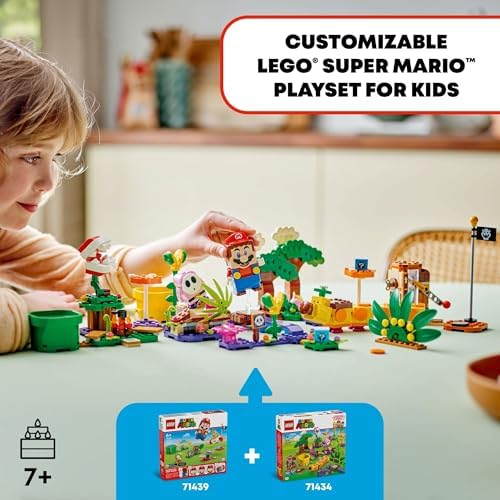 LEGO Super Mario Soda Jungle Maker Set  Customizable Nintendo Birthday Gift  Mario Playset for Kids  Pink Shy Guy and a Wiggler  Jungle Toys for Boys  Girls and Any Gamers Ages 7 and Up  71434