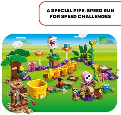 LEGO Super Mario Soda Jungle Maker Set  Customizable Nintendo Birthday Gift  Mario Playset for Kids  Pink Shy Guy and a Wiggler  Jungle Toys for Boys  Girls and Any Gamers Ages 7 and Up  71434