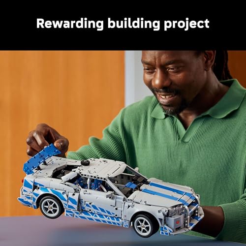LEGO Technic 2 Fast 2 Furious Nissan Skyline GT R  R34  Car   DIY Kit and Building Set for Adults   Collectible Model Street Racer with Drift Function   Gift for Car Enthusiasts and Movie Fans   42210