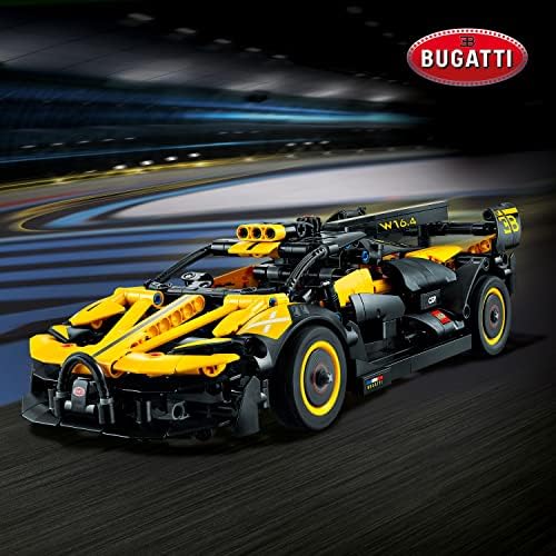 LEGO Technic Bugatti Bolide Racing Car Building Set   Model and Race Engineering Toy for Back to School  Collectible Sports Car Construction Kit for Boys  Girls  and Teen Builders Ages 9   42151