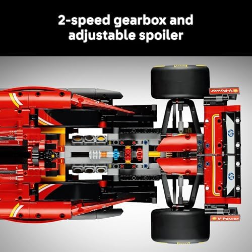 LEGO Technic Ferrari SF 24 F1 Model Car Kit   Building Set for Adults  Ages 18  with Realistic Features   Ferrari DIY Craft for Display   Gift Idea for F1 Fans   42207