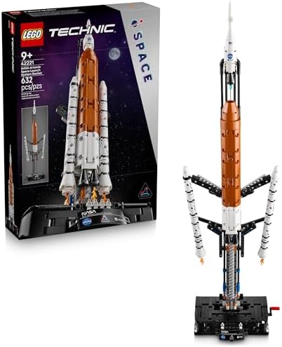 LEGO Technic NASA Artemis Space Launch System Rocket Building Toy for Boys & Girls   STEM Learning & Space Toy W/3 Stage Launch Function for Kids  Ages 9    Idea for Birthdays   42221