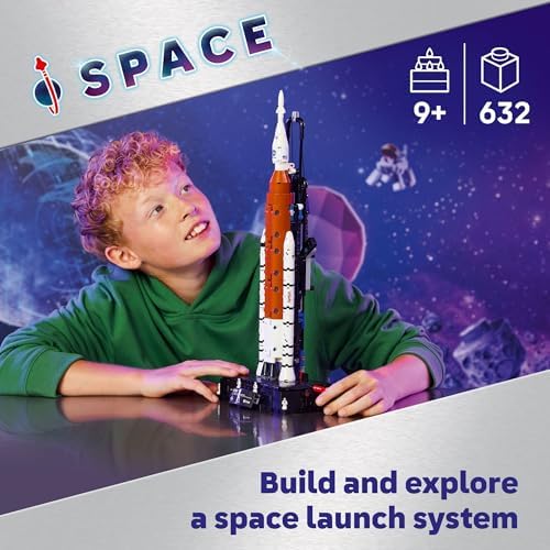 LEGO Technic NASA Artemis Space Launch System Rocket Building Toy for Boys & Girls   STEM Learning & Space Toy W/3 Stage Launch Function for Kids  Ages 9    Idea for Birthdays   42221