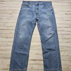 LEVI S 505 Regular Straight Leg Jeans Men s Size 38 x 30 Blue Denim Comfort