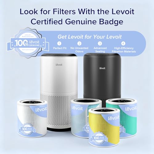 LEVOIT Air Purifiers for Home Large Room Up to 1733 Ft  With HEPA Sleep Mode  AHAM VERIFIDE  Auto Mode  Air Quality Monitor  Smart WiFi  3 in 1 Filter For Pet Allergy  Smoke  Dust  Core 400S P  White