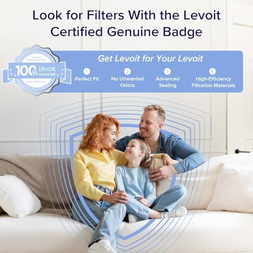 LEVOIT Air Purifiers for Home Large Room Up to 1875 Ft  with Washable Pre Filter  AHAM VERIFIDE  Air Quality Monitor  HEPA Sleep Mode for Allergies  Pet Hair in Bedroom  Vital 200S P  White