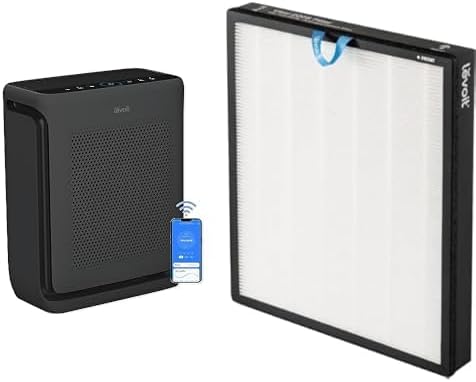 LEVOIT Air Purifiers for Home Large Room Up to 1875 Ft  with Washable Pre Filter  AHAM VERIFIDE  Air Quality Monitor  HEPA Sleep Mode for Allergies  Pet Hair in Bedroom  Vital 200S P  White