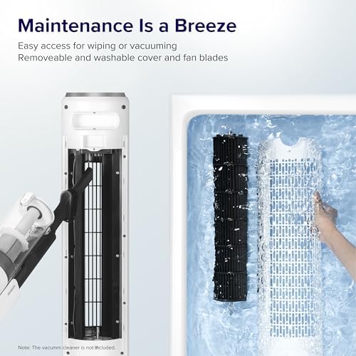 LEVOIT Tower Fan for Bedroom  90  Oscillating Standing Fan with 28dB Quiet for Sleep  25ft/s Velocity  12H Timer  5 Speeds 4 Modes  Remoter  Bladeless Room Fan for Home  Office  Indoor  36 inch  White