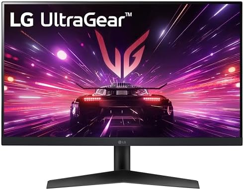 LG 24G411A-B Monitor de juegos Ultragear Full HD (1920 x 1080) IPS de 24 pulgadas, 144 Hz (O/C), 1 ms MBR, compatible con NVIDIA G-Sync, AMD FreeSync, HDR10, HDMI, DisplayPort, soporte delgado, negro
