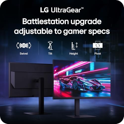 LG 27G640A B 27 inch Ultragear QHD  2560 x 1440  IPS Gaming Monitor  300Hz  1ms  NVIDIA G Sync  AMD FreeSync Premium  VESA DisplayHDR 400  HDMI 2 1  USB Type C  Tilt/Height/Swivel/Pivot Stand  Black