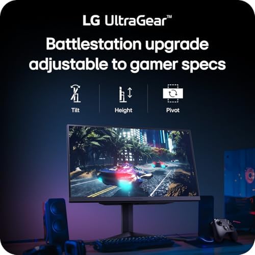 LG 27GR83Q B 27 inch Ultragear QHD  2560x1440  IPS Gaming Monitor  240Hz  1ms  DisplayHDR 400  G Sync AMD FreeSync Premium  HDMI 2 1 DisplayPort  4 Pole HP Out DTS GP X  Tilt/Height/Pivot Stand  Black