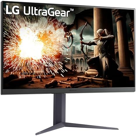 LG 27GS75Q B 27 inch Ultragear QHD  2560x1440  Gaming Monitor  180Hz  O/C 200Hz   1ms  IPS  NVIDIA G SYNC Compatible  AMD FreeSync  HDR10  Tilt/Height/Pivot Stand  HDMI  DisplayPort  Black