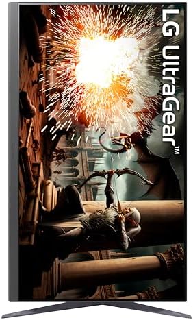 LG 27GS75Q B 27 inch Ultragear QHD  2560x1440  Gaming Monitor  180Hz  O/C 200Hz   1ms  IPS  NVIDIA G SYNC Compatible  AMD FreeSync  HDR10  Tilt/Height/Pivot Stand  HDMI  DisplayPort  Black