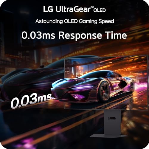 LG 27GX790A B 27 inch Ultragear OLED Gaming Monitor QHD 1440p 480Hz  0 03ms  DisplayPort 2 1  True Black 400  NVIDIA G Sync  AMD FreeSync Premium Pro  HDMI  USB  Tilt/Height/Swivel/Pivot Stand  Black