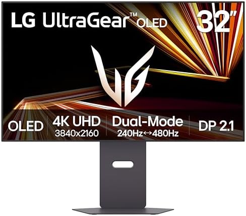 LG 27GX790A B 27 inch Ultragear OLED Gaming Monitor QHD 1440p 480Hz  0 03ms  DisplayPort 2 1  True Black 400  NVIDIA G Sync  AMD FreeSync Premium Pro  HDMI  USB  Tilt/Height/Swivel/Pivot Stand  Black