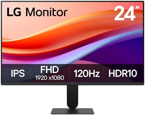 LG 27U411A-B Monitor de computadora IPS Full HD (1920 x 1080) de 27 pulgadas, 120Hz, HDR10, modo de lectura, caja fuerte, HDMI, base de soporte delgado, negro