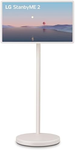 LG 27 Inch StanbyME 2 with Folio Cover  Portable Touch Screen  Dolby Vision  HDR10  Filmmaker Mode  Built in Battery  Full Swivel Rotation  27LX6TYGA  2025 