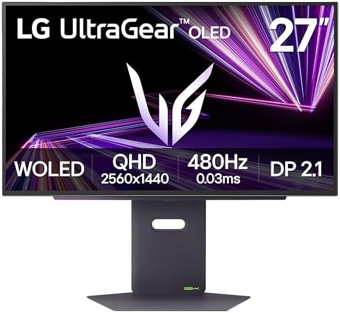 LG 32GX870A B 32 inch Ultragear 4K UHD  3840 x 2160  OLED Gaming Monitor  Dual Mode  240Hz  0 03ms  NVIDIA  AMD FreeSync Premium Pro  VESA DisplayHDR True Black 400  USB Type C  DP2 1