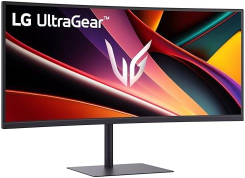 LG 34G630A B 34 Inch Ultragear WQHD  3440 x 1440  Curved Gaming Monitor  240Hz  1ms  FreeSync Premium  DisplayHDR 400  Built in Speaker  HDMI  DisplayPort  USB Type C  Tilt/Height/Swivel Stand  Black