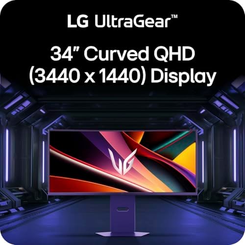 LG 34G630A B 34 Inch Ultragear WQHD  3440 x 1440  Curved Gaming Monitor  240Hz  1ms  FreeSync Premium  DisplayHDR 400  Built in Speaker  HDMI  DisplayPort  USB Type C  Tilt/Height/Swivel Stand  Black