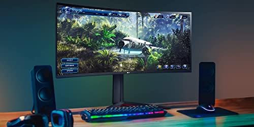 LG 34G630A B 34 Inch Ultragear WQHD  3440 x 1440  Curved Gaming Monitor  240Hz  1ms  FreeSync Premium  DisplayHDR 400  Built in Speaker  HDMI  DisplayPort  USB Type C  Tilt/Height/Swivel Stand  Black