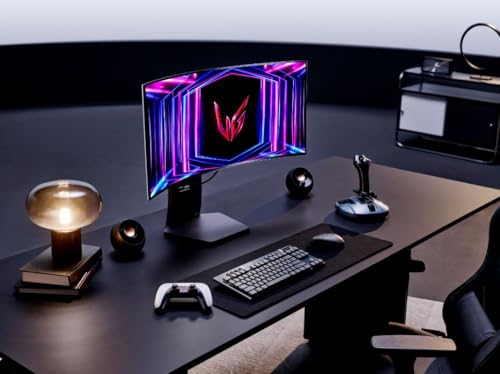 LG 34GS95QE 34-inch Ultragear OLED Curved Gaming Monitor WQHD 1440p 800R 240Hz 0.03ms AMD FreeSync Premium Pro NVIDIA G-Sync HDMI 2.1 DisplayPort Soporte inclinación/altura/giratorio negro