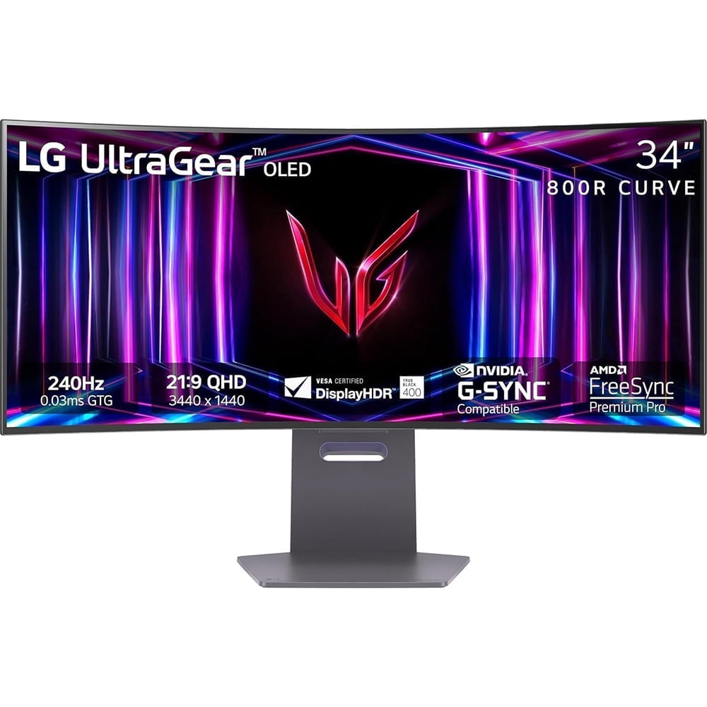 LG 34GS95QE B CR Ultragear OLED Gaming Monitor WQHD 800R 240Hz 0 03ms  Computer Monitors  Curved  Black/34 in  1  1  1