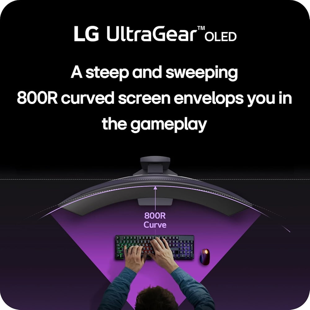 LG 34GS95QE B CR Ultragear OLED Gaming Monitor WQHD 800R 240Hz 0 03ms  Computer Monitors  Curved  Black/34 in  1  1  1