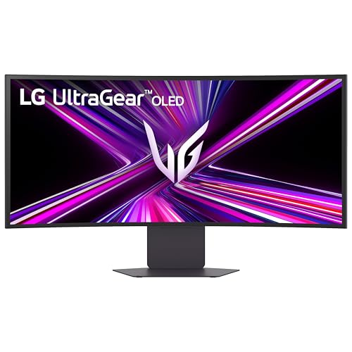 LG 34GX900A B 34 Inch Ultragear WQHD  3440 x 1440  OLED Curved Gaming Monitor  240Hz  0 03ms  NVIDIA G Sync  VESA DisplayHDR True Black 400  HDMI 2 1  DisplayPort  USB Type C PD 65W  Black