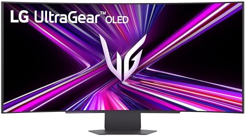 LG 34GX900A B 34 Inch Ultragear WQHD  3440 x 1440  OLED Curved Gaming Monitor  240Hz  0 03ms  NVIDIA G Sync  VESA DisplayHDR True Black 400  HDMI 2 1  DisplayPort  USB Type C PD 65W  Black