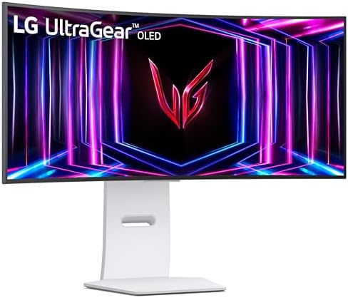 LG 34GX900A B 34 Inch Ultragear WQHD  3440 x 1440  OLED Curved Gaming Monitor  240Hz  0 03ms  NVIDIA G Sync  VESA DisplayHDR True Black 400  HDMI 2 1  DisplayPort  USB Type C PD 65W  Black