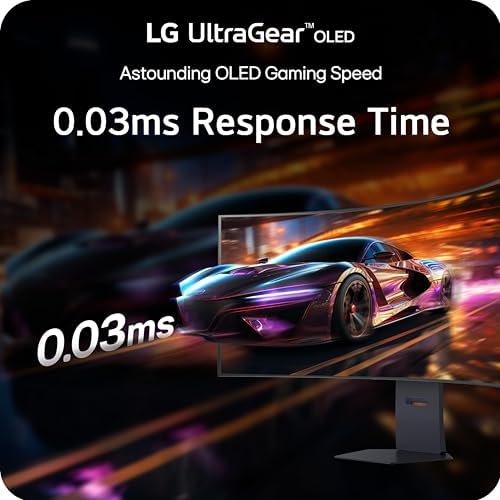 LG 34GX90SA W 34 inch Ultragear WQHD  3440 x 1440  OLED Curved Gaming Monitor 240Hz  1ms  NVIDIA G Sync Compatible  AMD FreeSync Premium  VESA DisplayHDR True Black 400  webOS  USB Type C  White