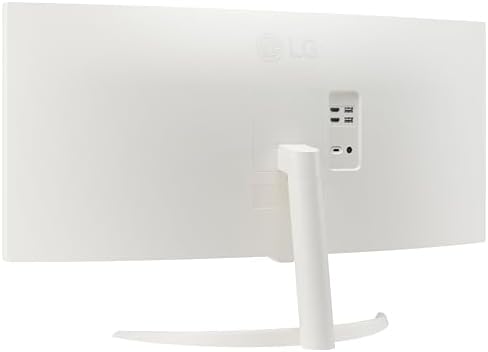 LG 34SR63QA W 34 inch Smart Curved Monitor with Streaming TV  QHD 1440p  UltraWide Screen  USB Type C 65W PD  1800R  webOS  HDR10  100Hz  Built in Speaker  AirPlay2  Screen Share  Bluetooth  White